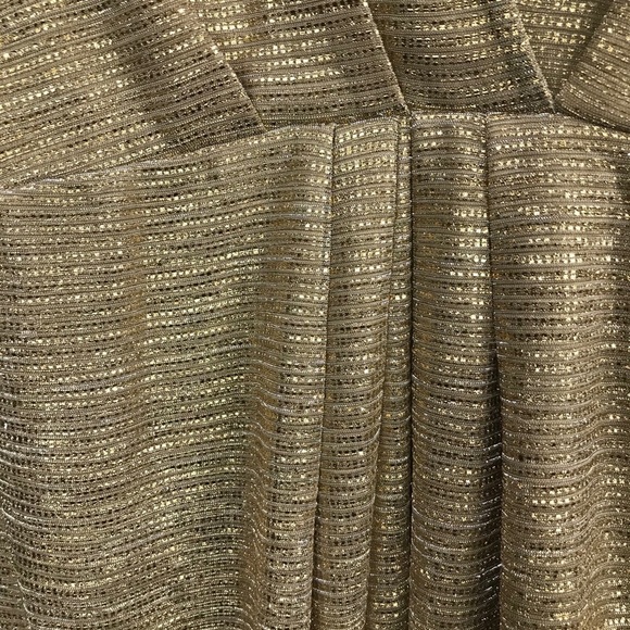 NWT Endless Rose x Revolve Gold Surplice Dress - Picture 8 of 9